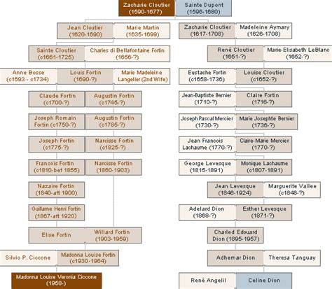 celine dion family tree.